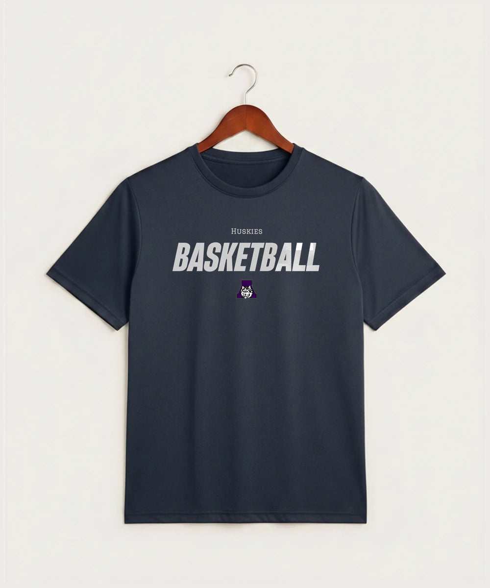 Albany High School Basketball (Boys) - True Navy Heather Sport-Tek PosiCharge Competitor Tee. ST350