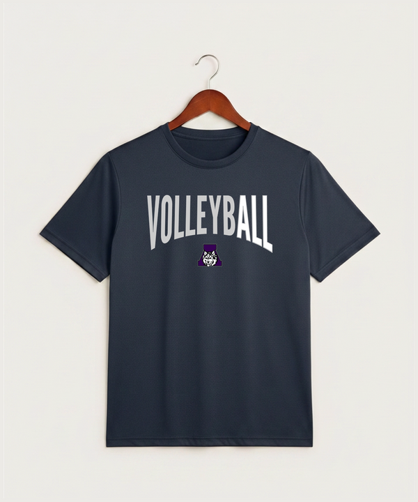 Albany High School Volleyball (Girls) - True Navy Heather Sport-Tek PosiCharge Competitor Tee. ST350