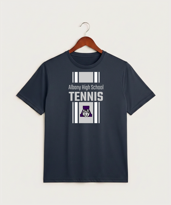 Albany High School Tennis (Boys) - True Navy Heather Sport-Tek PosiCharge Competitor Tee. ST350