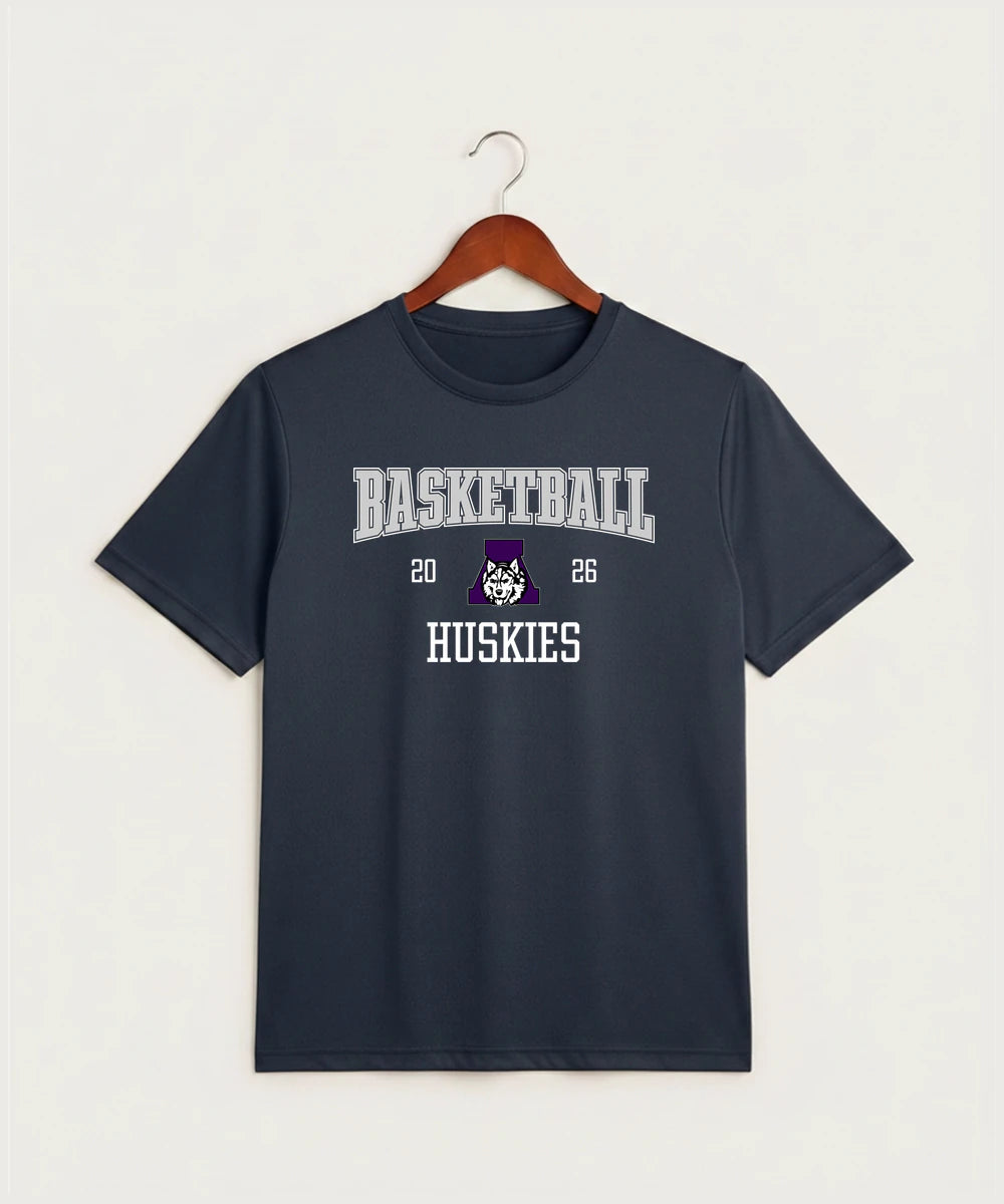 Albany High School Basketball (Boys) - True Navy Heather Sport-Tek PosiCharge Competitor Tee. ST350