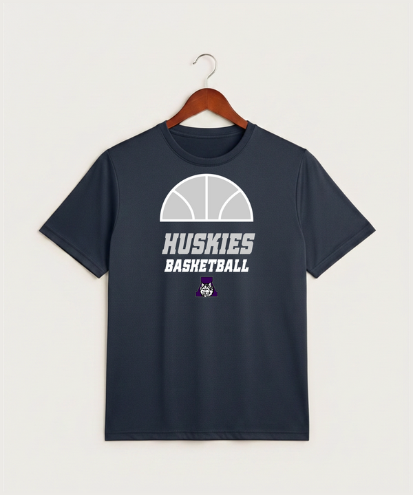 Albany High School Basketball (Boys) - True Navy Heather Sport-Tek PosiCharge Competitor Tee. ST350