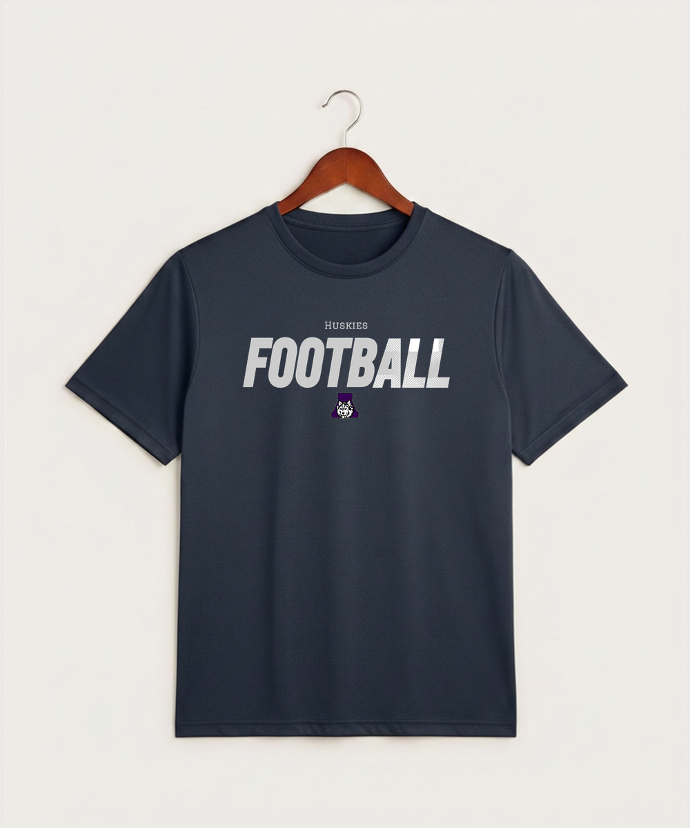 Albany High School Football (Boys) - True Navy Heather Sport-Tek PosiCharge Competitor Tee. ST350