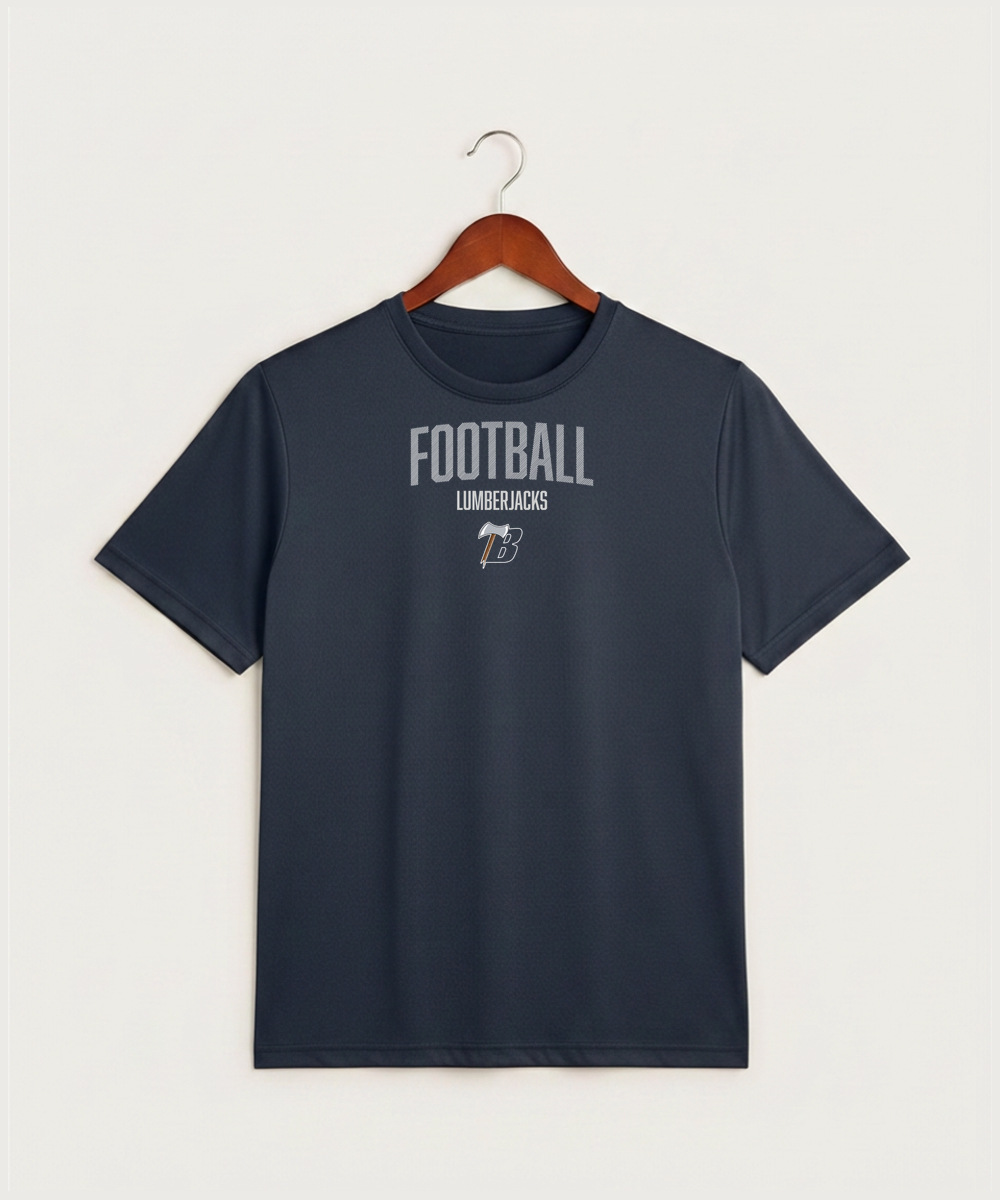 Bemidji High School Football (Boys) - True Navy Heather Sport-Tek PosiCharge Competitor Tee. ST350