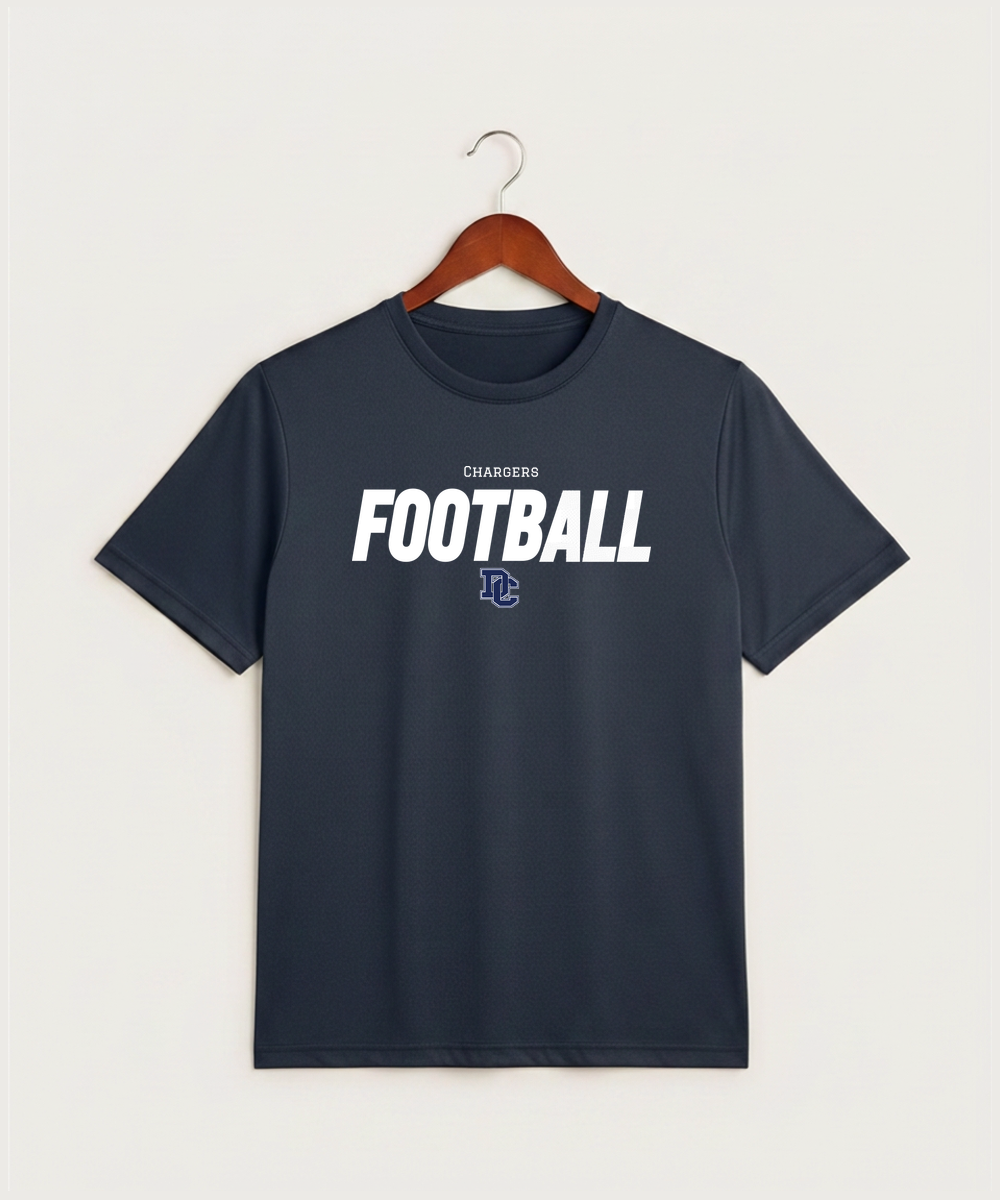 Dassel Cokato High School Football (Boys) - True Navy Heather Sport-Tek PosiCharge Competitor Tee. ST350