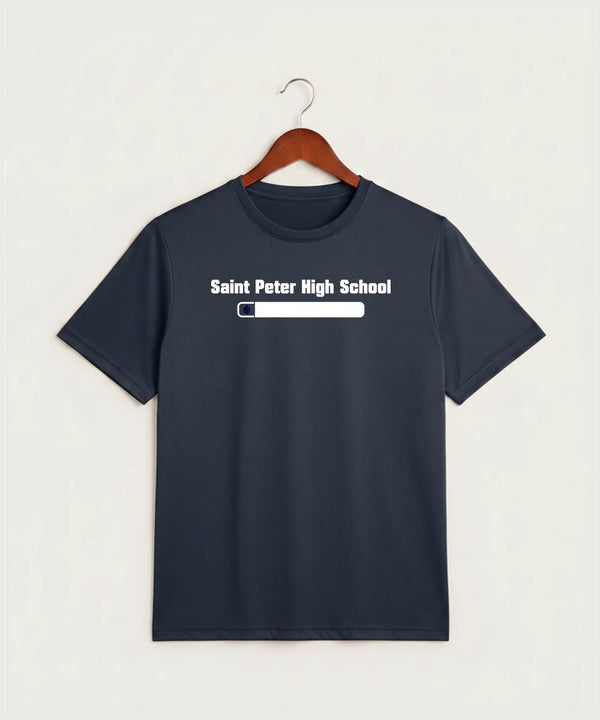 Saint Peter High School Athletics - True Navy Heather Sport-Tek PosiCharge Competitor Tee. ST350