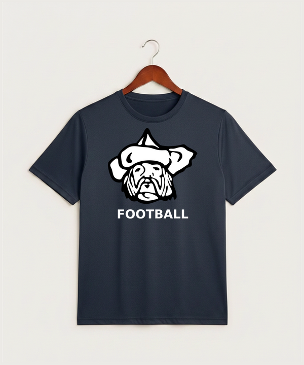 Polo HS Football general - True Navy Heather Sport-Tek PosiCharge Competitor Tee. ST350