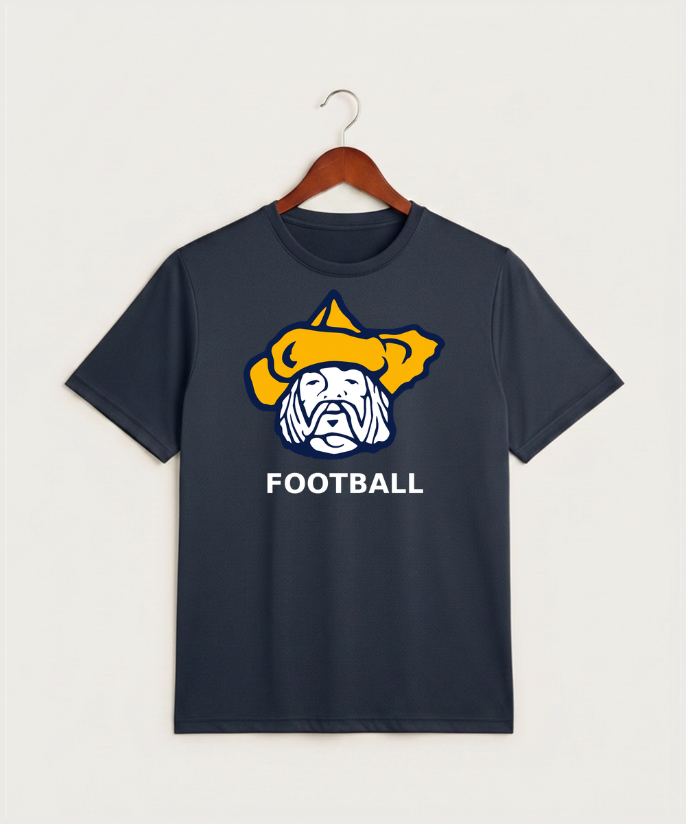 Polo HS Football general - True Navy Heather Sport-Tek PosiCharge Competitor Tee. ST350