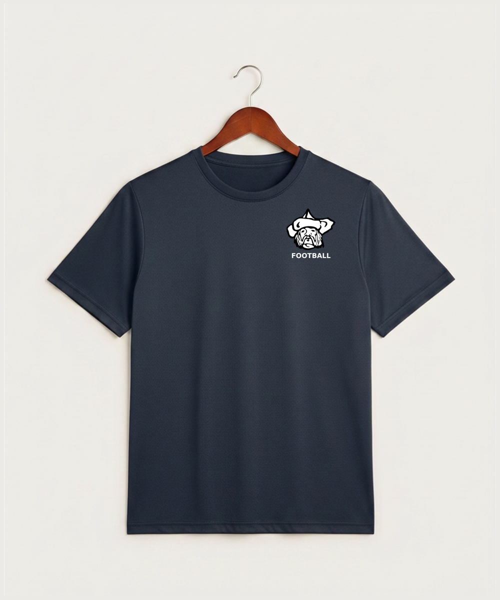 Polo HS Football general - True Navy Heather Sport-Tek PosiCharge Competitor Tee. ST350