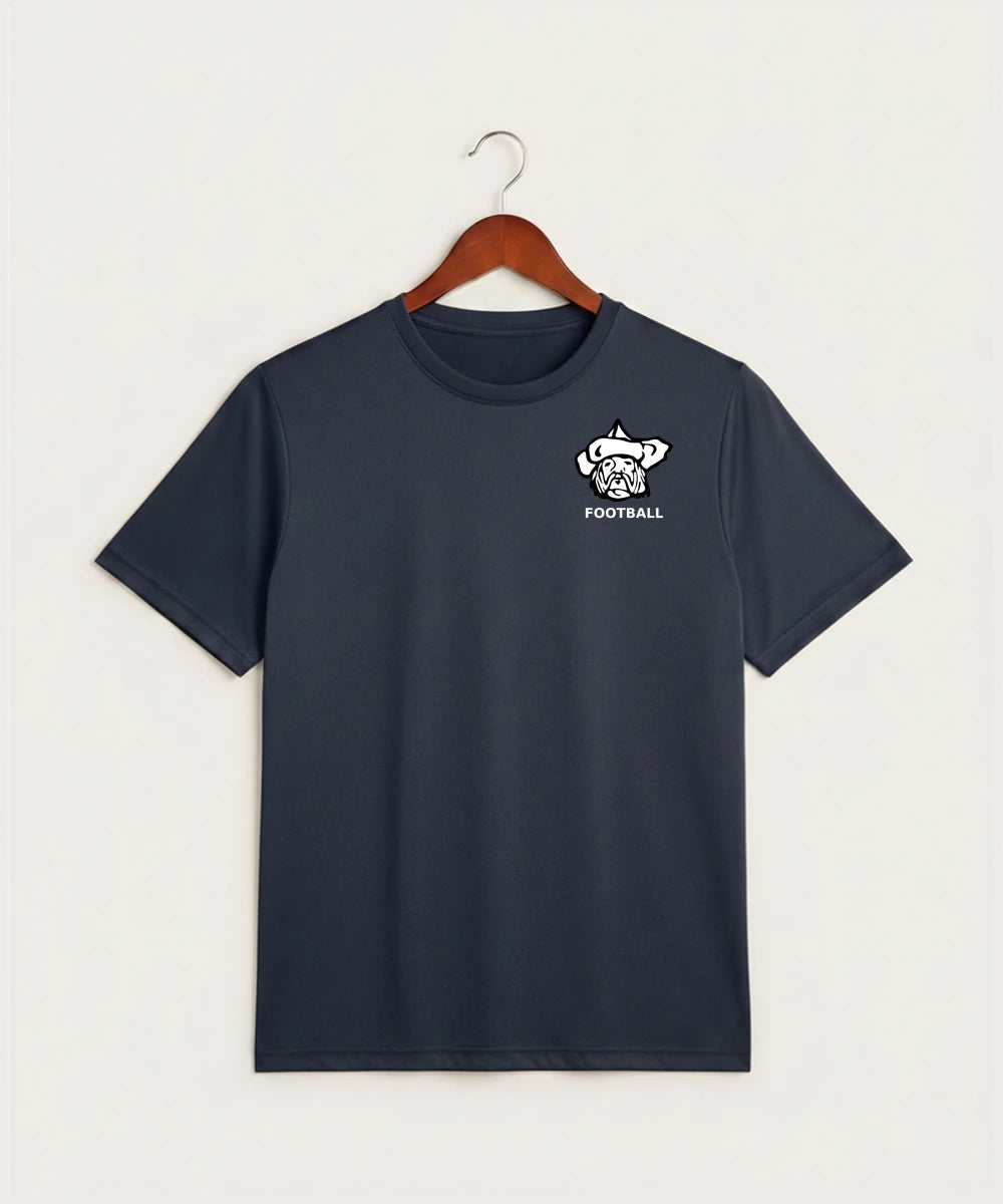 Polo HS Football general - True Navy Heather Sport-Tek PosiCharge Competitor Tee. ST350