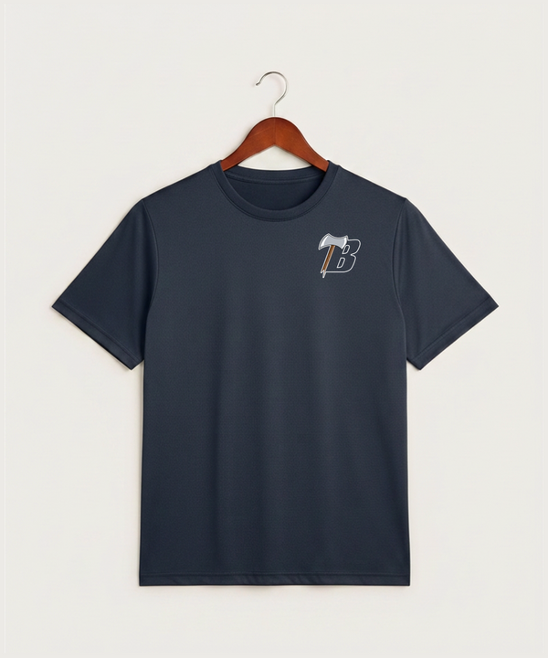 Bemidji High School Football (Boys) - True Navy Heather Sport-Tek PosiCharge Competitor Tee. ST350