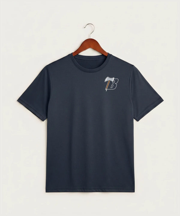 Bemidji High School Football (Boys) - True Navy Heather Sport-Tek PosiCharge Competitor Tee. ST350