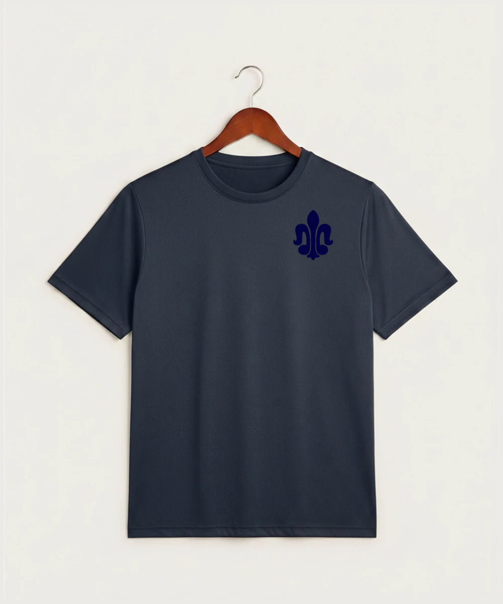 Saint Peter High School Athletics - True Navy Heather Sport-Tek PosiCharge Competitor Tee. ST350