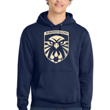 Abingdon High School soccer_boys - True Navy Port & Co Core Fleece Pullover Hooded Sweatshirt. PC78H