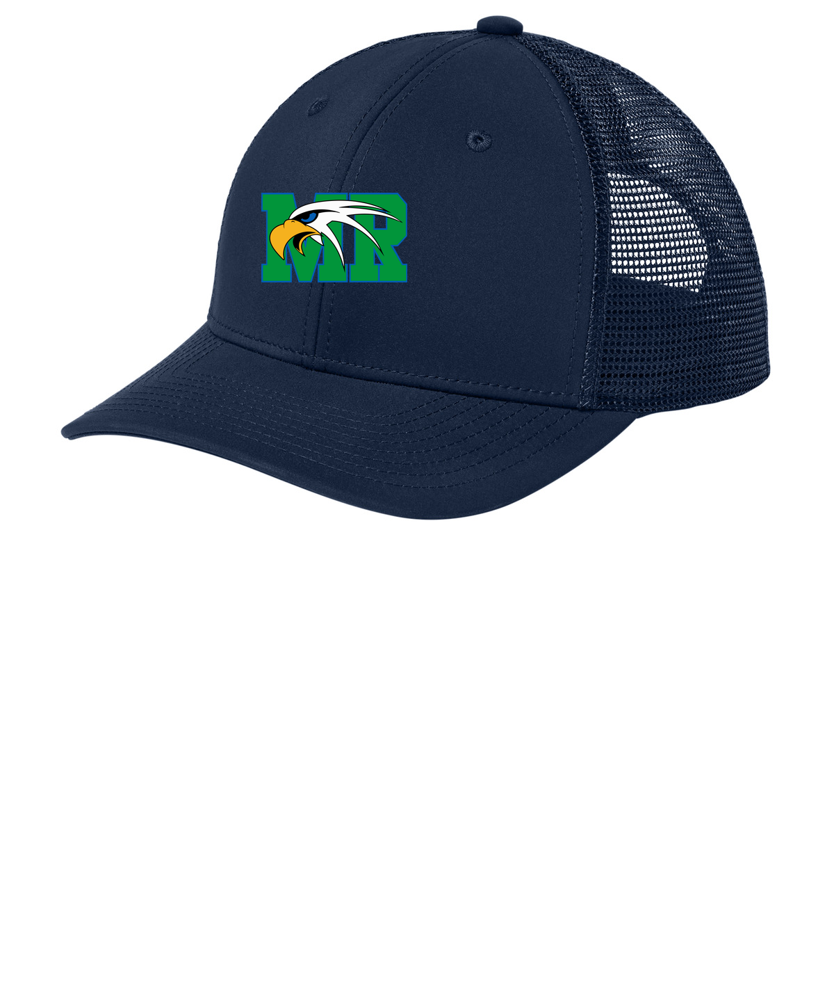 Maple River High School hockey_boys - True Navy/ True Navy Sport-Tek Club Trucker Cap STC46