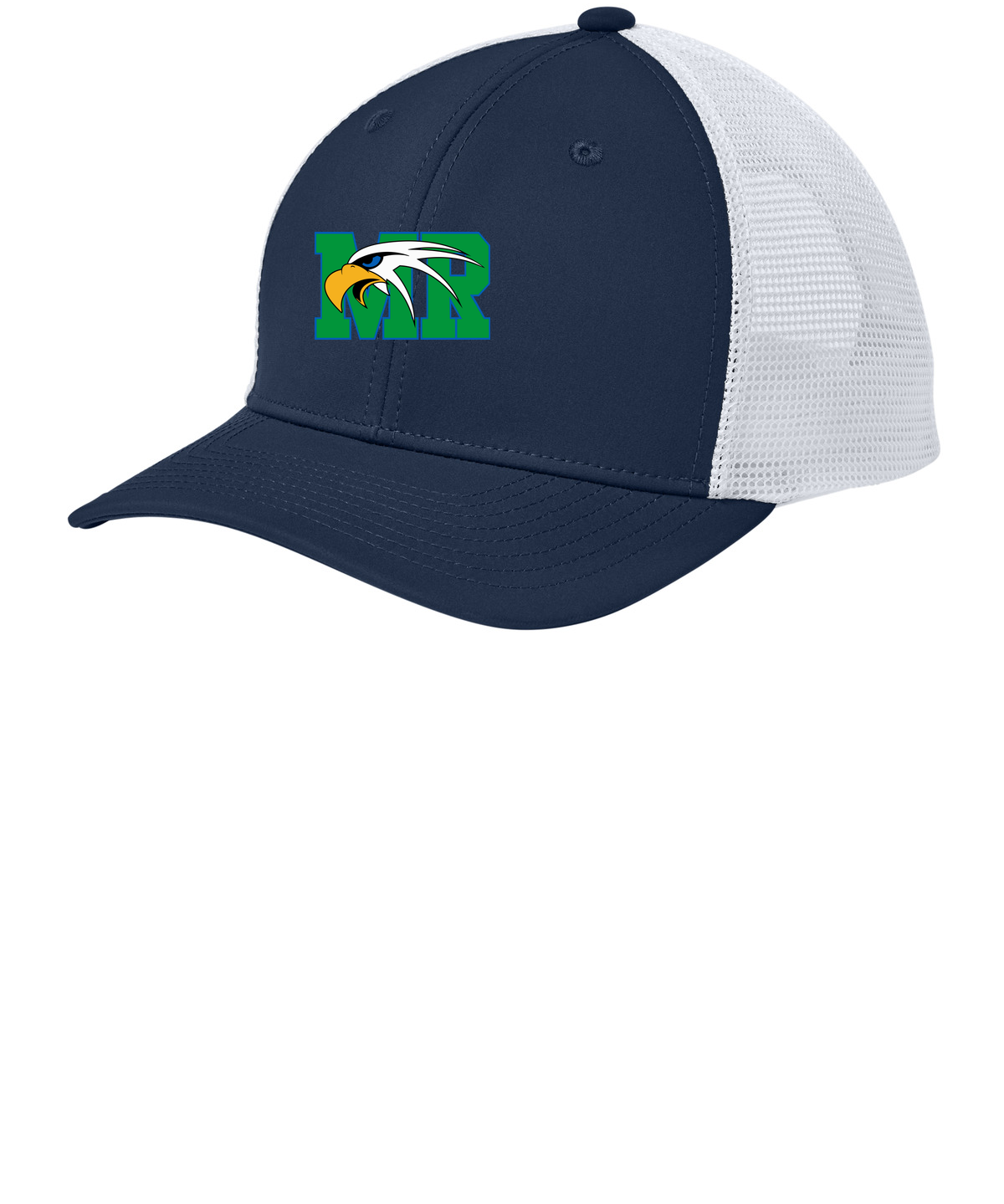 Maple River High School hockey_boys - True Navy/ White Sport-Tek Club Trucker Cap STC46