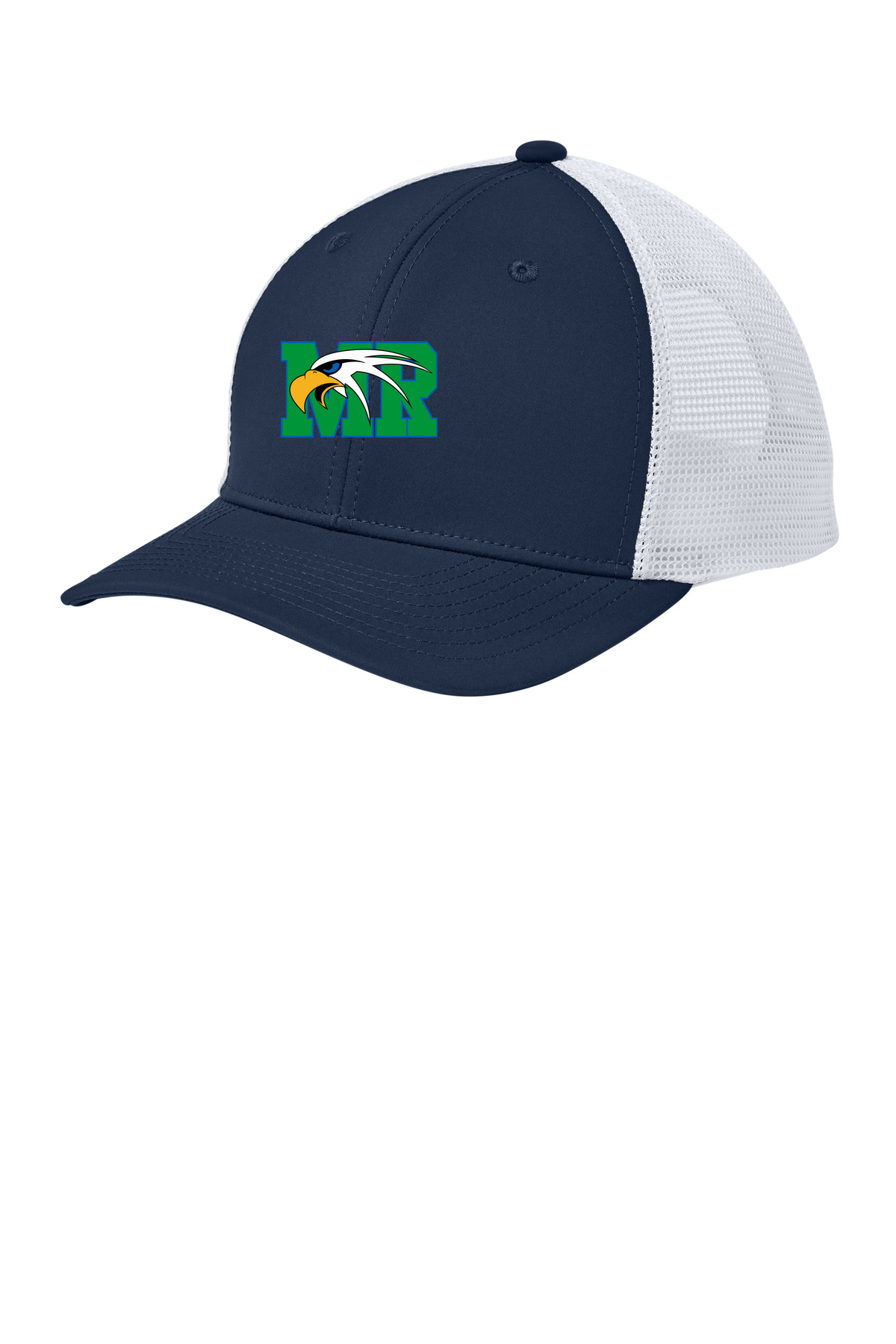 Maple River High School hockey_boys - True Navy/ White Sport-Tek Club Trucker Cap STC46