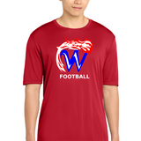 Waupaca High School Football - True Red Sport-Tek PosiCharge Competitor Tee. ST350