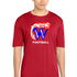 Waupaca High School Football - True Red Sport-Tek PosiCharge Competitor Tee. ST350
