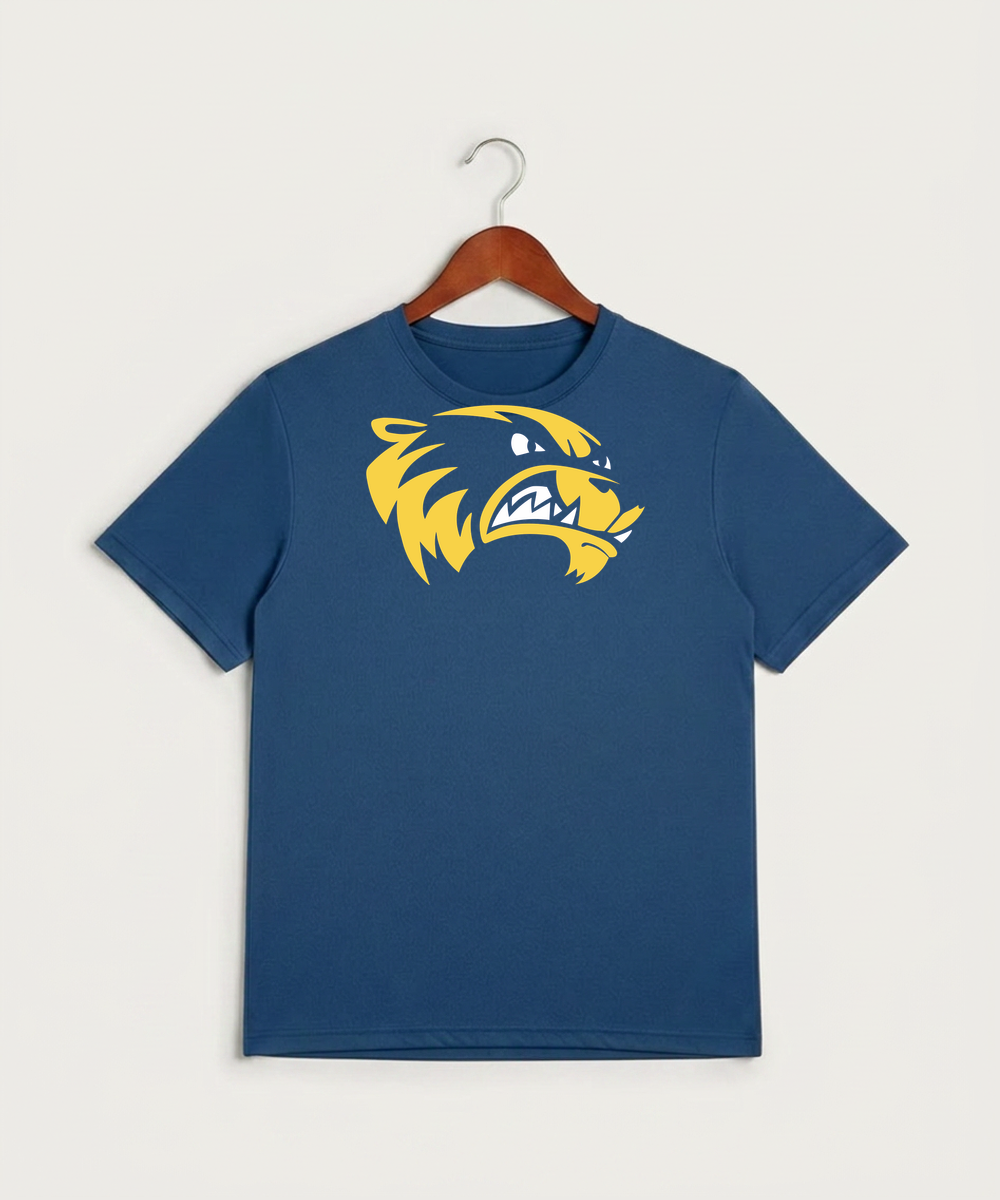 Wadena Deer Creek High School Football (Boys) - True Royal Heather Sport-Tek PosiCharge Competitor Tee. ST350