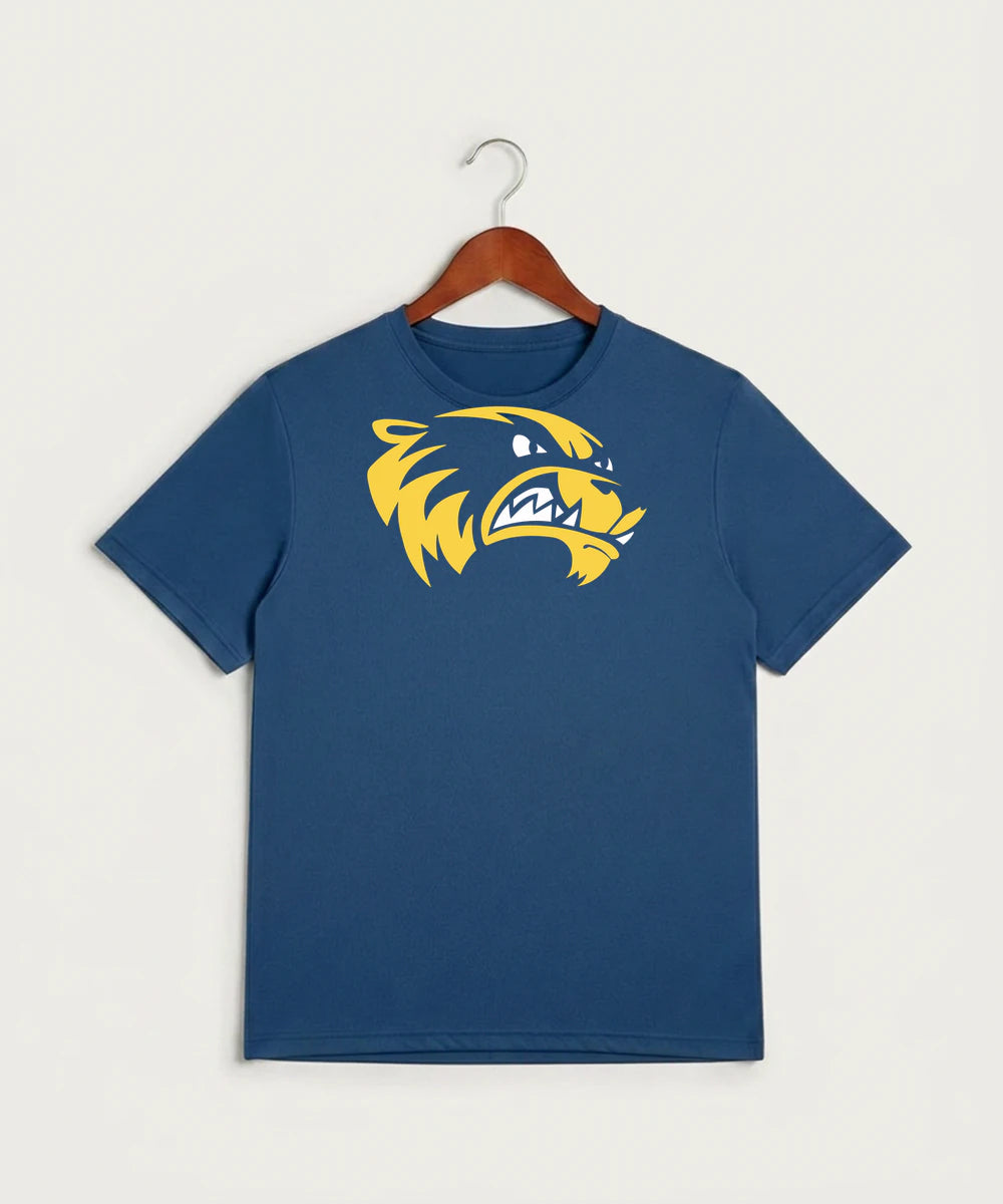 Wadena Deer Creek High School Football (Boys) - True Royal Heather Sport-Tek PosiCharge Competitor Tee. ST350