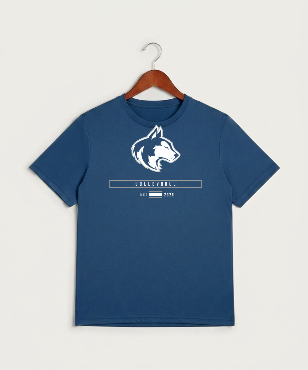 Owatonna High School Volleyball (Girls) - True Royal Heather Sport-Tek PosiCharge Competitor Tee. ST350