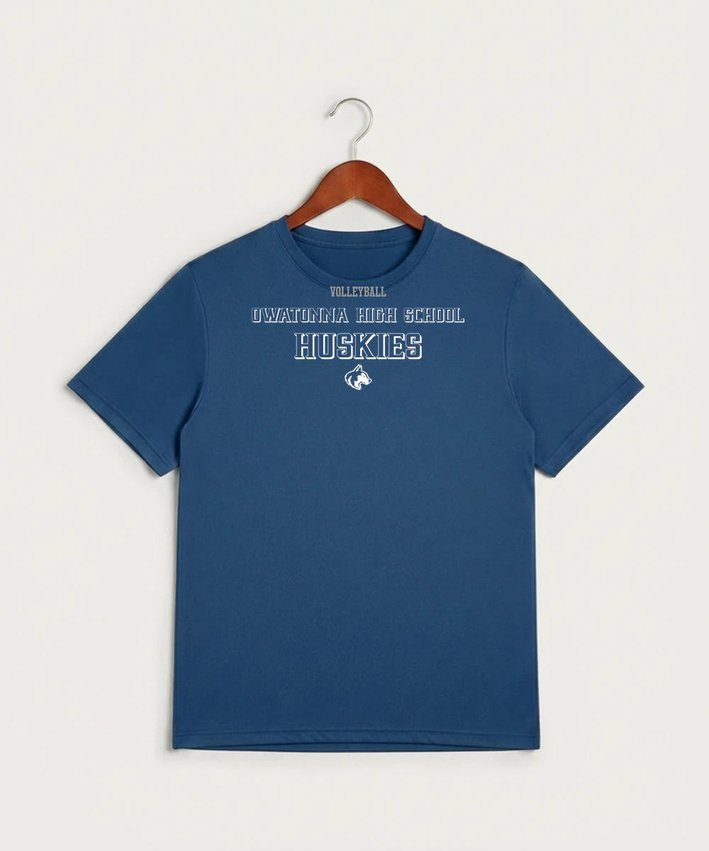 Owatonna High School Volleyball (Girls) - True Royal Heather Sport-Tek PosiCharge Competitor Tee. ST350