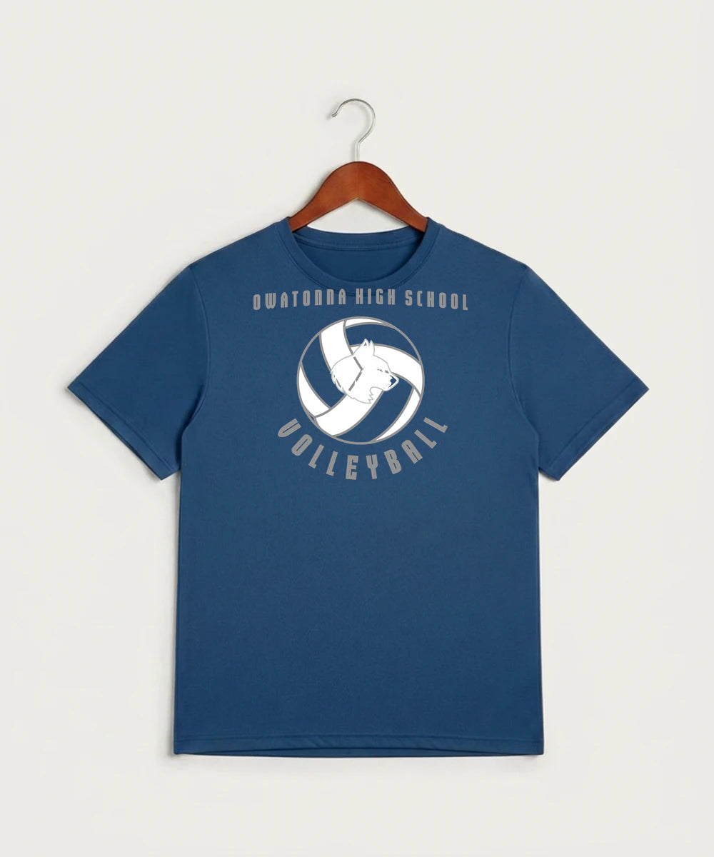Owatonna High School Volleyball (Girls) - True Royal Heather Sport-Tek PosiCharge Competitor Tee. ST350