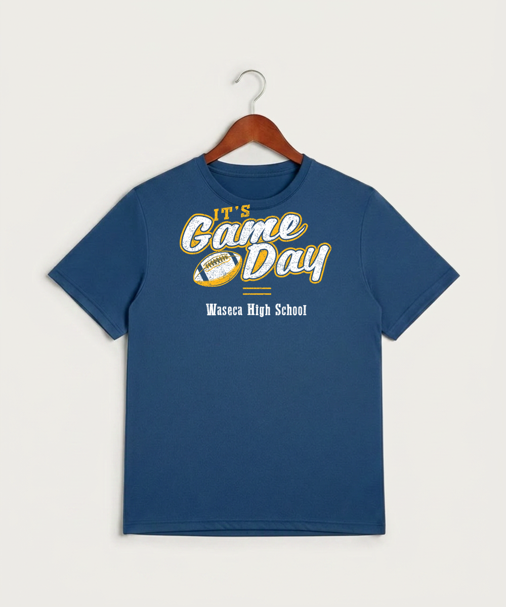 Waseca High School Football (Boys) - True Royal Heather Sport-Tek PosiCharge Competitor Tee. ST350
