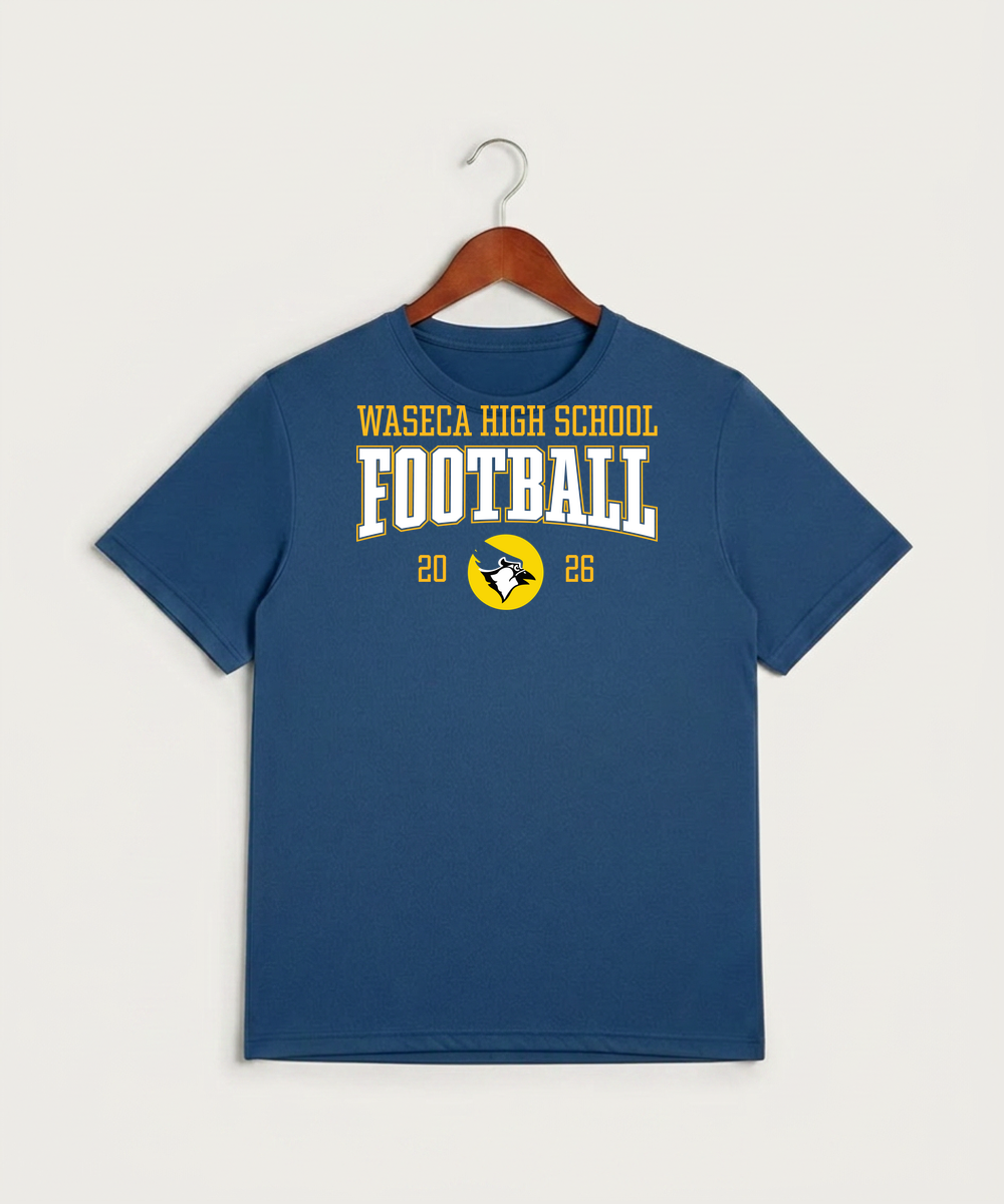 Waseca High School Football (Boys) - True Royal Heather Sport-Tek PosiCharge Competitor Tee. ST350