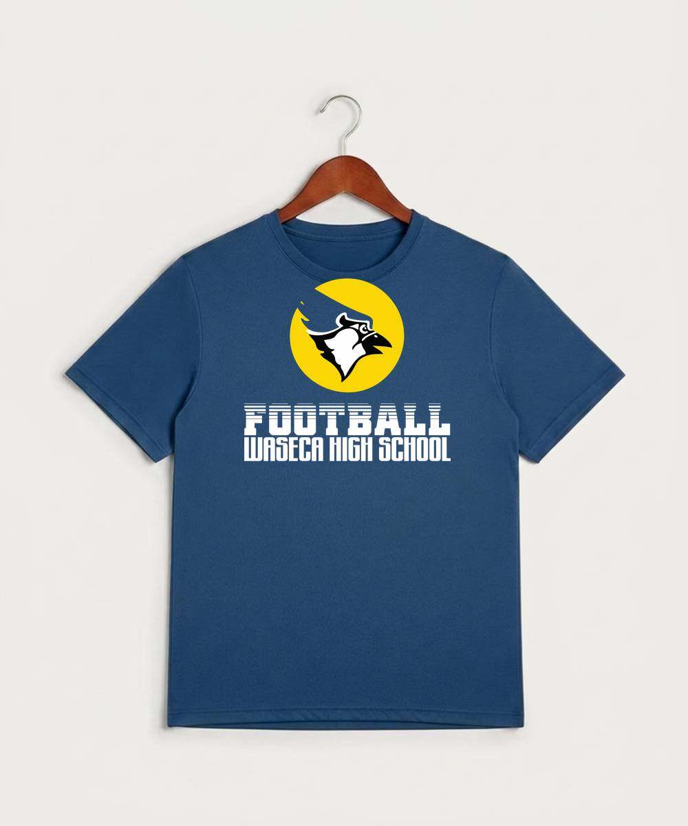 Waseca High School Football (Boys) - True Royal Heather Sport-Tek PosiCharge Competitor Tee. ST350