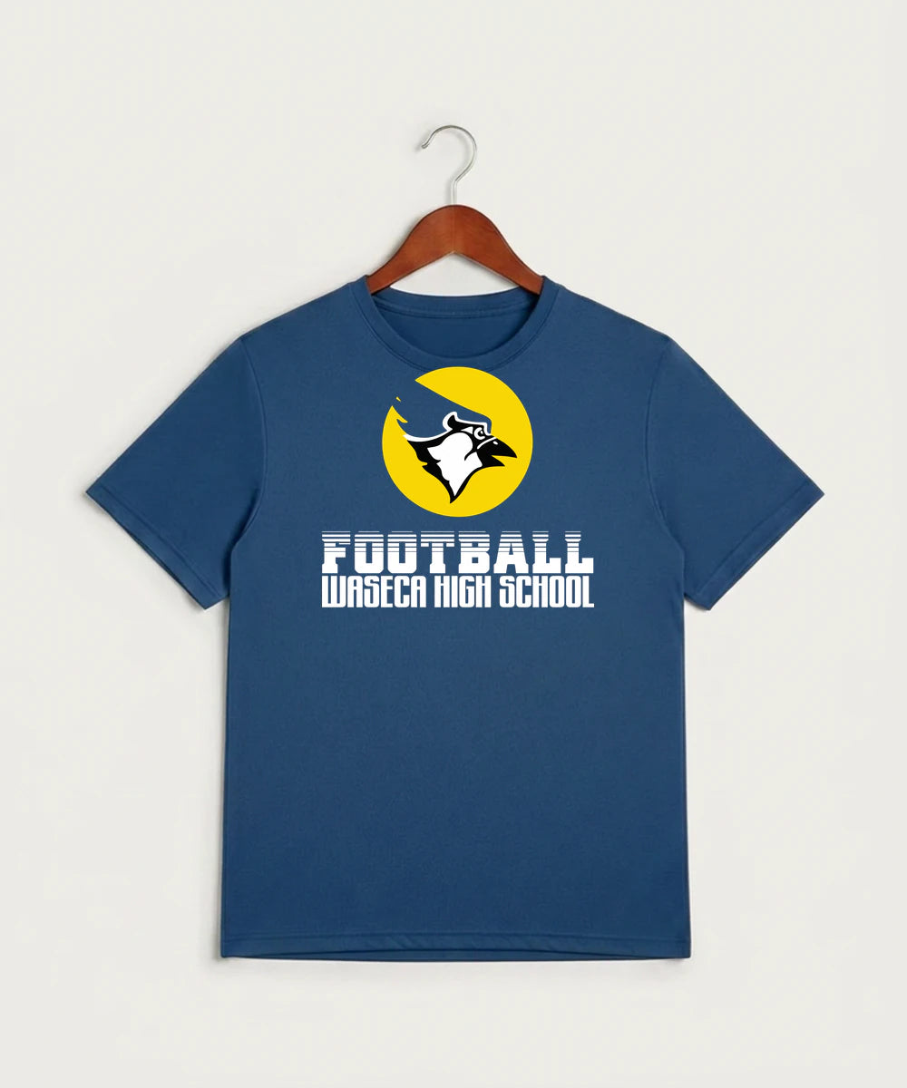 Waseca High School Football (Boys) - True Royal Heather Sport-Tek PosiCharge Competitor Tee. ST350