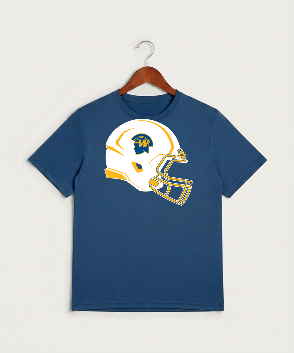 Wayzata High School Football (Boys) - True Royal Heather Sport-Tek PosiCharge Competitor Tee. ST350