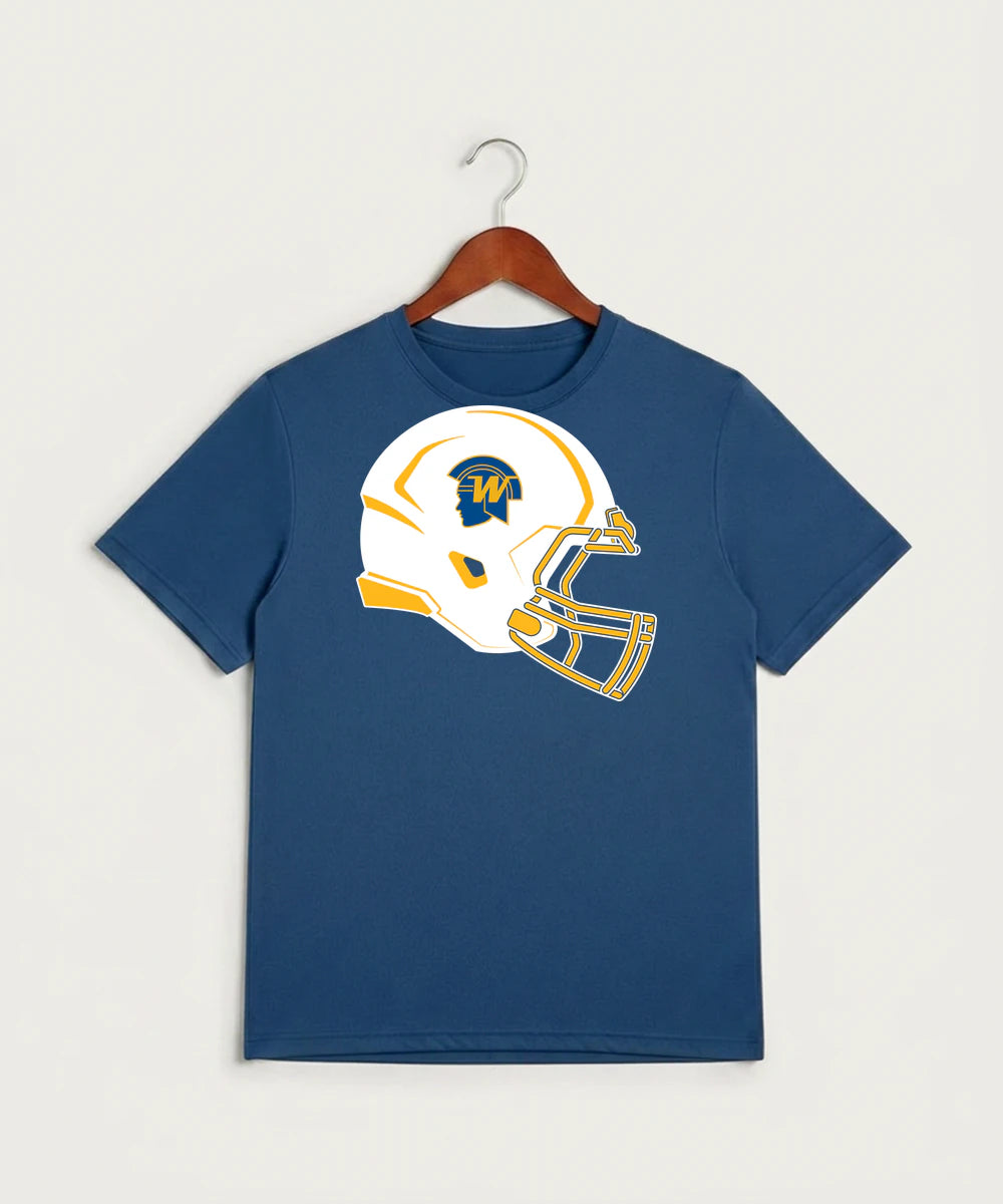 Wayzata High School Football (Boys) - True Royal Heather Sport-Tek PosiCharge Competitor Tee. ST350