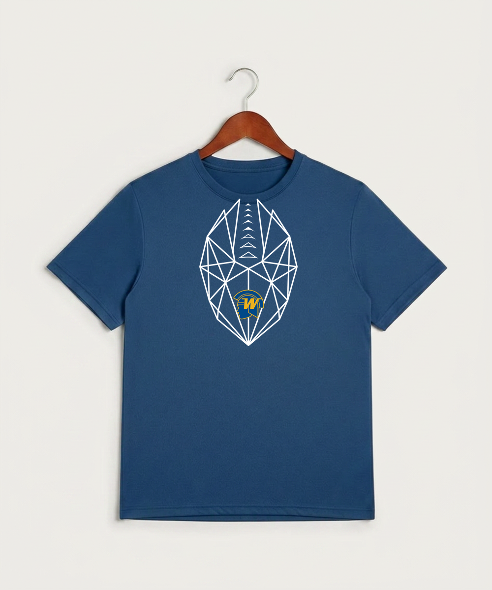 Wayzata High School Football (Boys) - True Royal Heather Sport-Tek PosiCharge Competitor Tee. ST350
