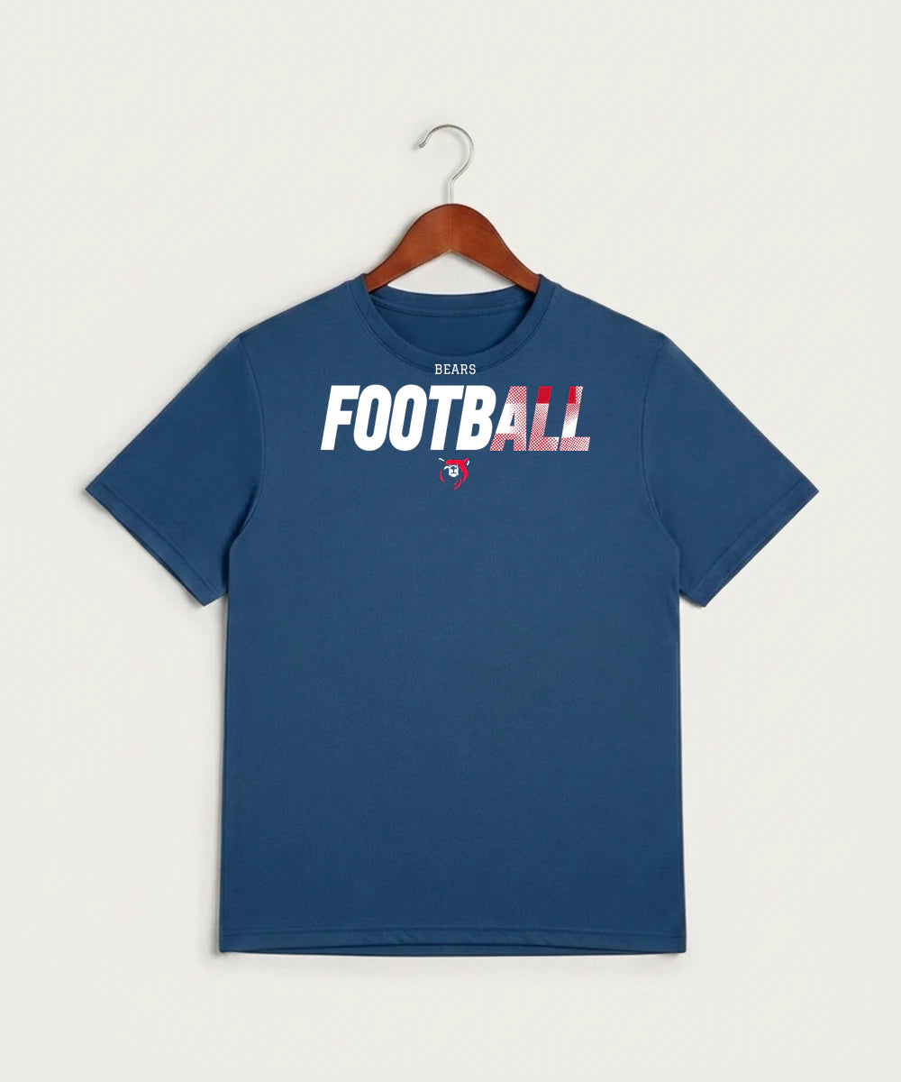 Bertha Hewitt High School Football (Boys) - True Royal Heather Sport-Tek PosiCharge Competitor Tee. ST350