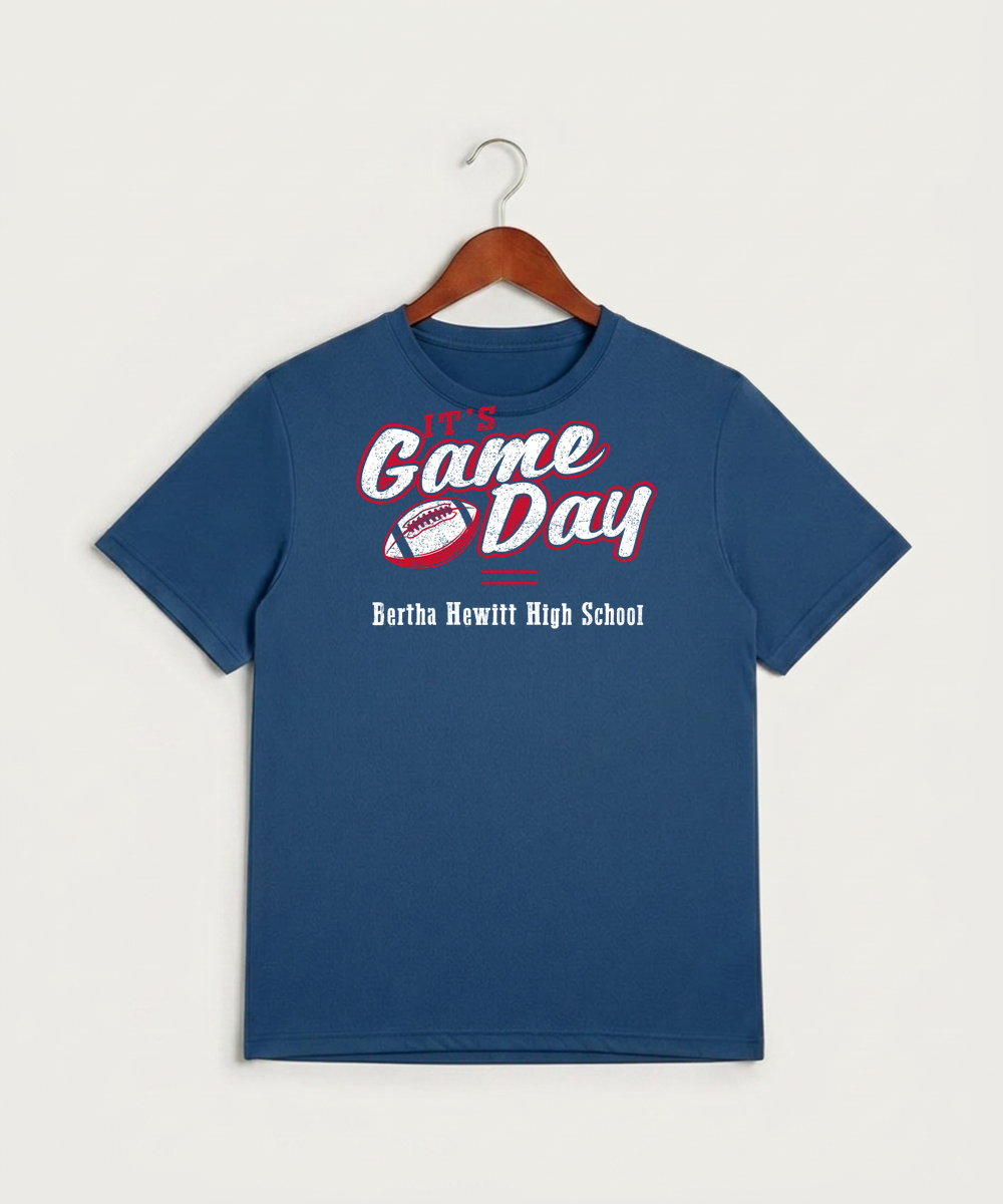 Bertha Hewitt High School Football (Boys) - True Royal Heather Sport-Tek PosiCharge Competitor Tee. ST350