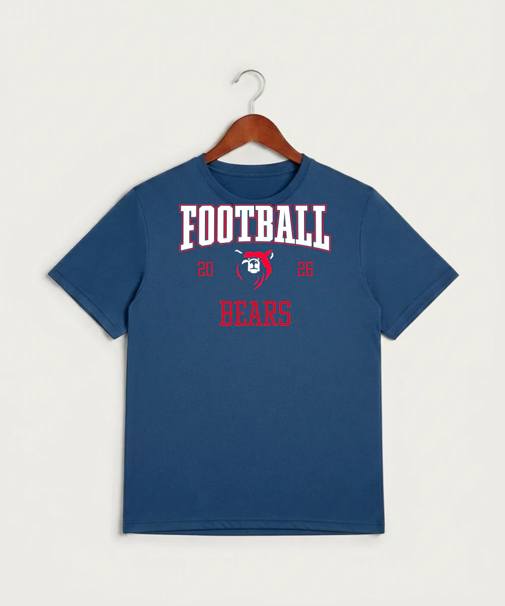 Bertha Hewitt High School Football (Boys) - True Royal Heather Sport-Tek PosiCharge Competitor Tee. ST350
