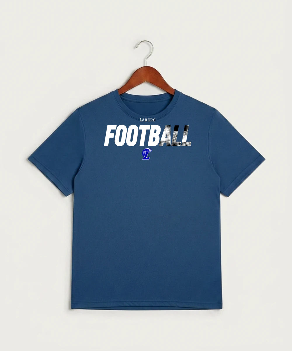 Lakeview High School Football (Boys) - True Royal Heather Sport-Tek PosiCharge Competitor Tee. ST350