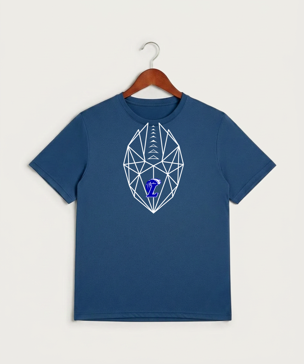 Lakeview High School Football (Boys) - True Royal Heather Sport-Tek PosiCharge Competitor Tee. ST350