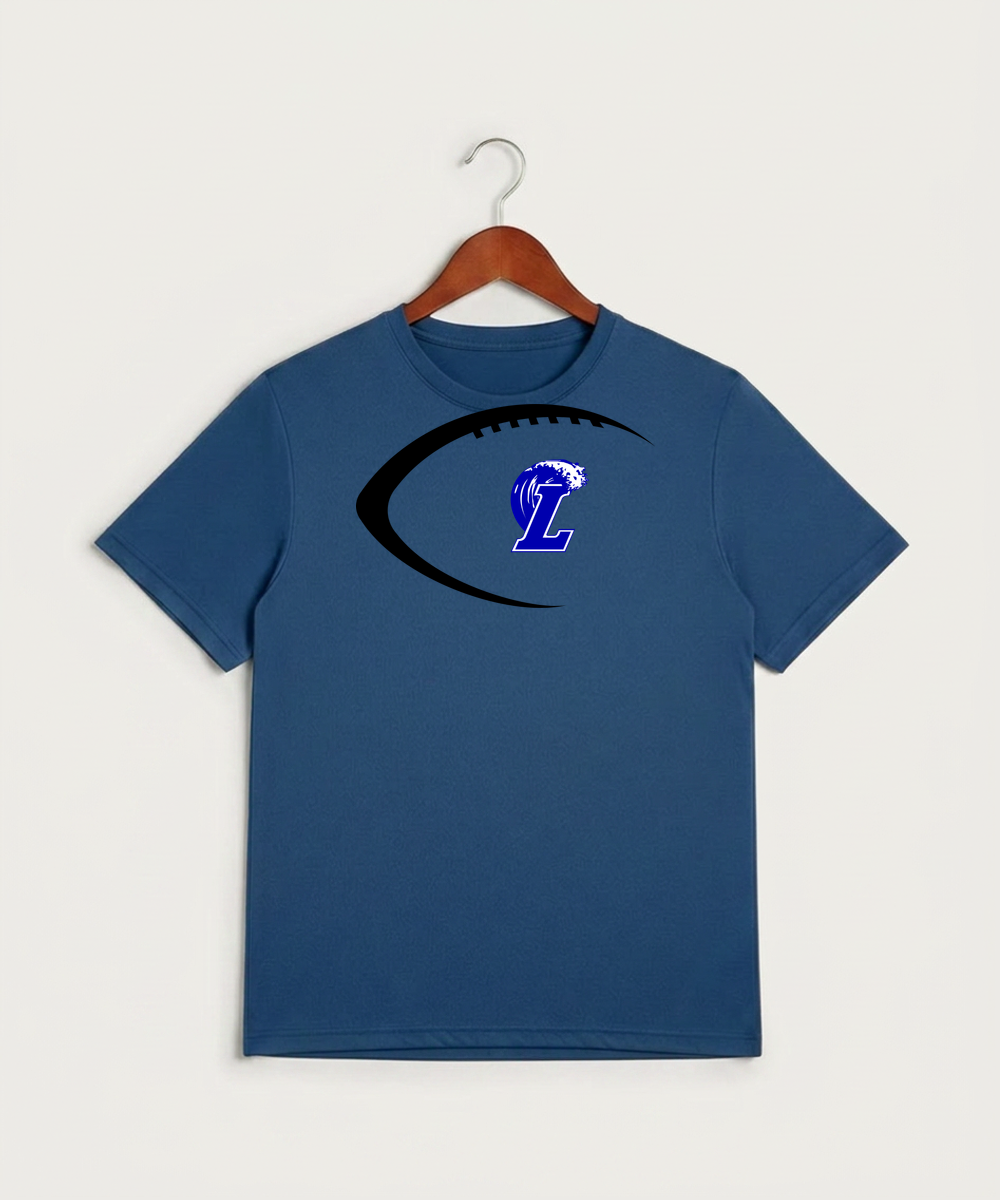 Lakeview High School Football (Boys) - True Royal Heather Sport-Tek PosiCharge Competitor Tee. ST350