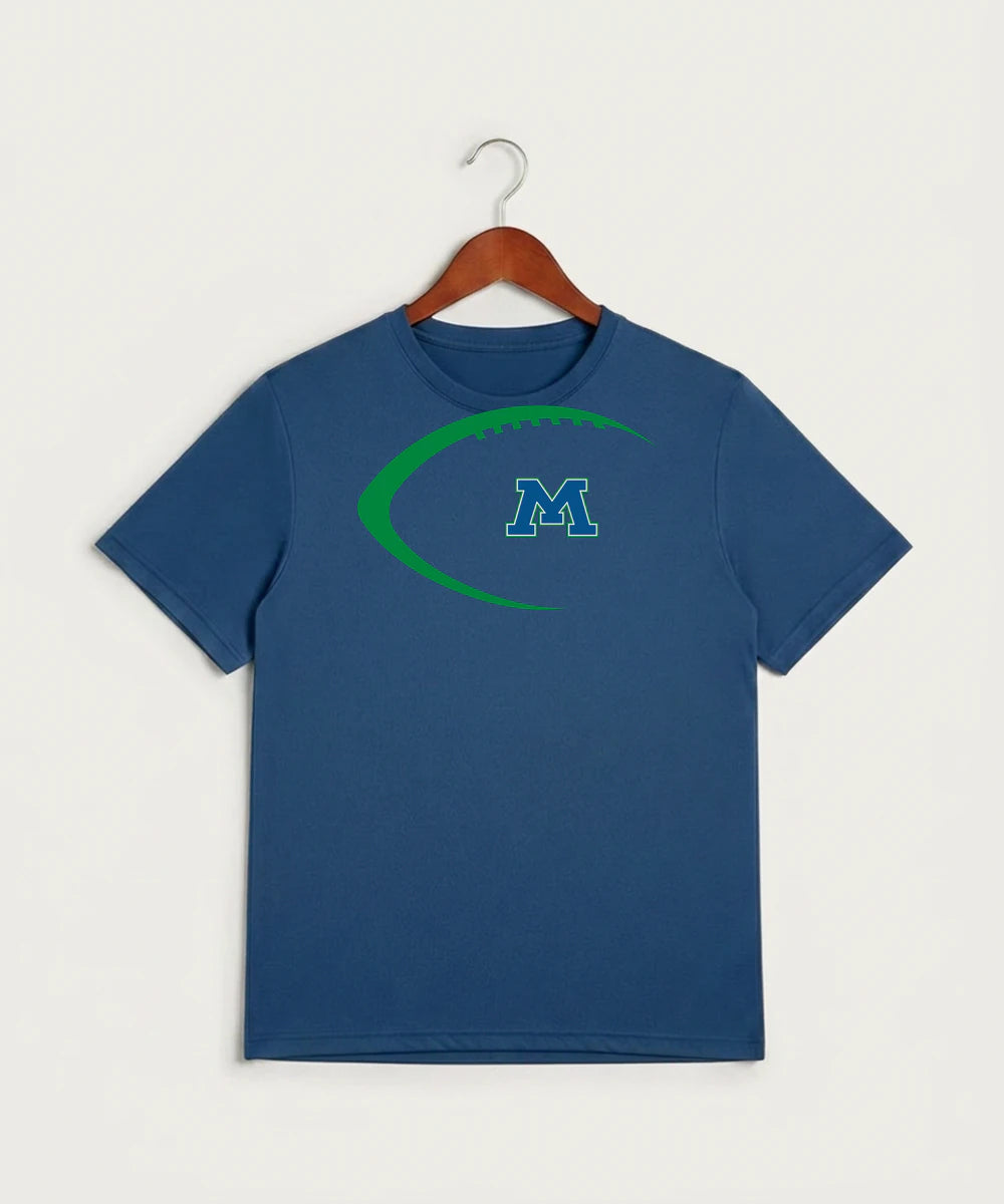 Minnewaska Area High School Football (Boys) - True Royal Heather Sport-Tek PosiCharge Competitor Tee. ST350