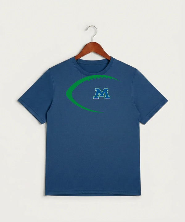 Minnewaska Area High School Football (Boys) - True Royal Heather Sport-Tek PosiCharge Competitor Tee. ST350