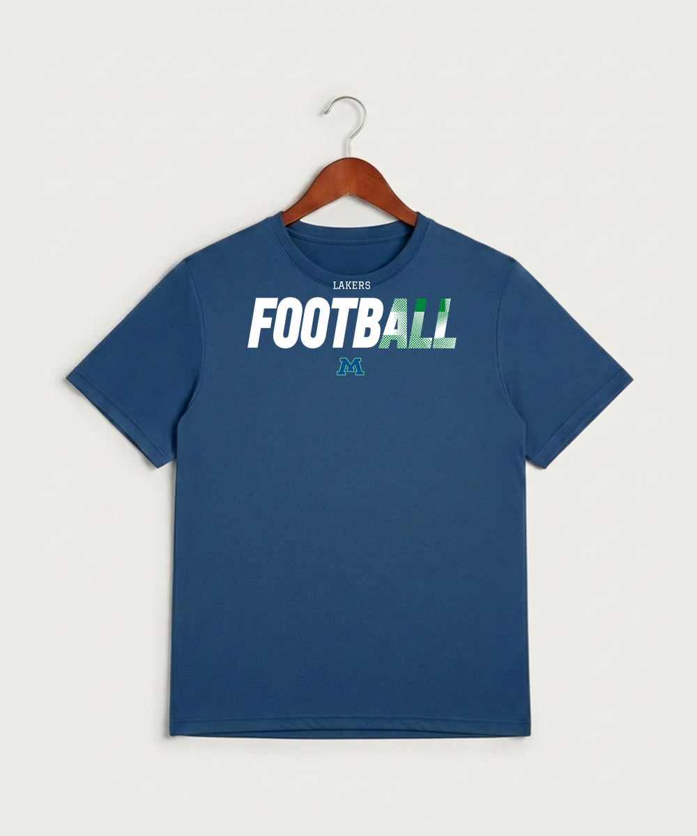 Minnewaska Area High School Football (Boys) - True Royal Heather Sport-Tek PosiCharge Competitor Tee. ST350