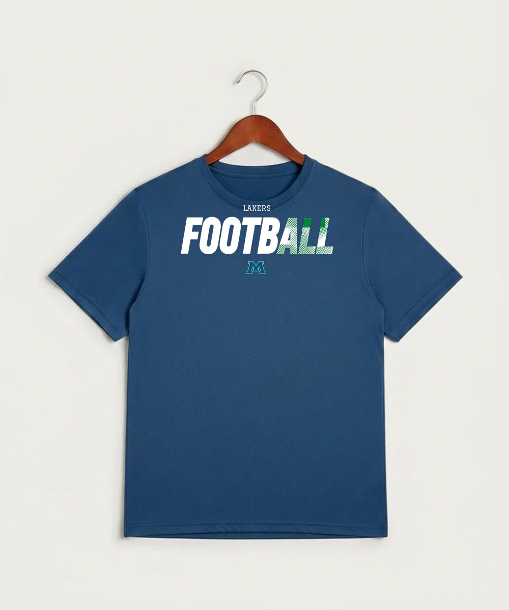 Minnewaska Area High School Football (Boys) - True Royal Heather Sport-Tek PosiCharge Competitor Tee. ST350
