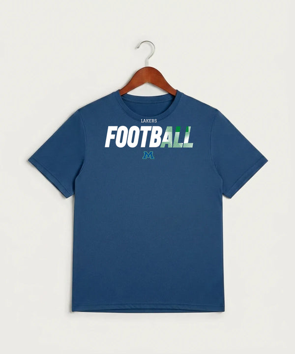 Minnewaska Area High School Football (Boys) - True Royal Heather Sport-Tek PosiCharge Competitor Tee. ST350