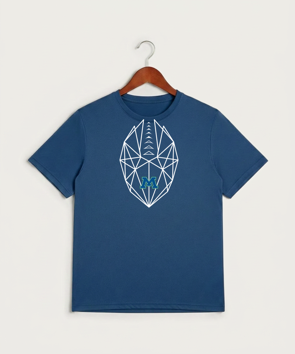Minnewaska Area High School Football (Boys) - True Royal Heather Sport-Tek PosiCharge Competitor Tee. ST350