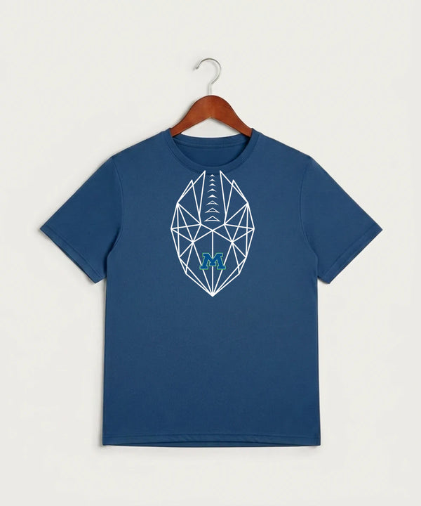 Minnewaska Area High School Football (Boys) - True Royal Heather Sport-Tek PosiCharge Competitor Tee. ST350