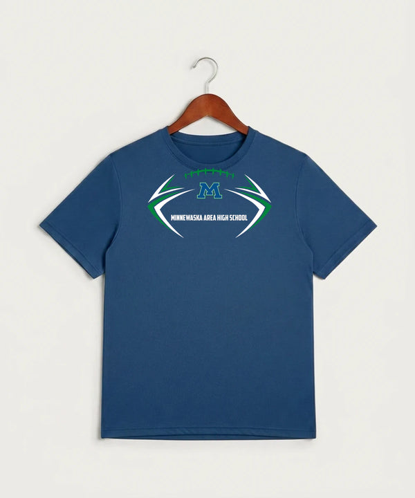 Minnewaska Area High School Football (Boys) - True Royal Heather Sport-Tek PosiCharge Competitor Tee. ST350