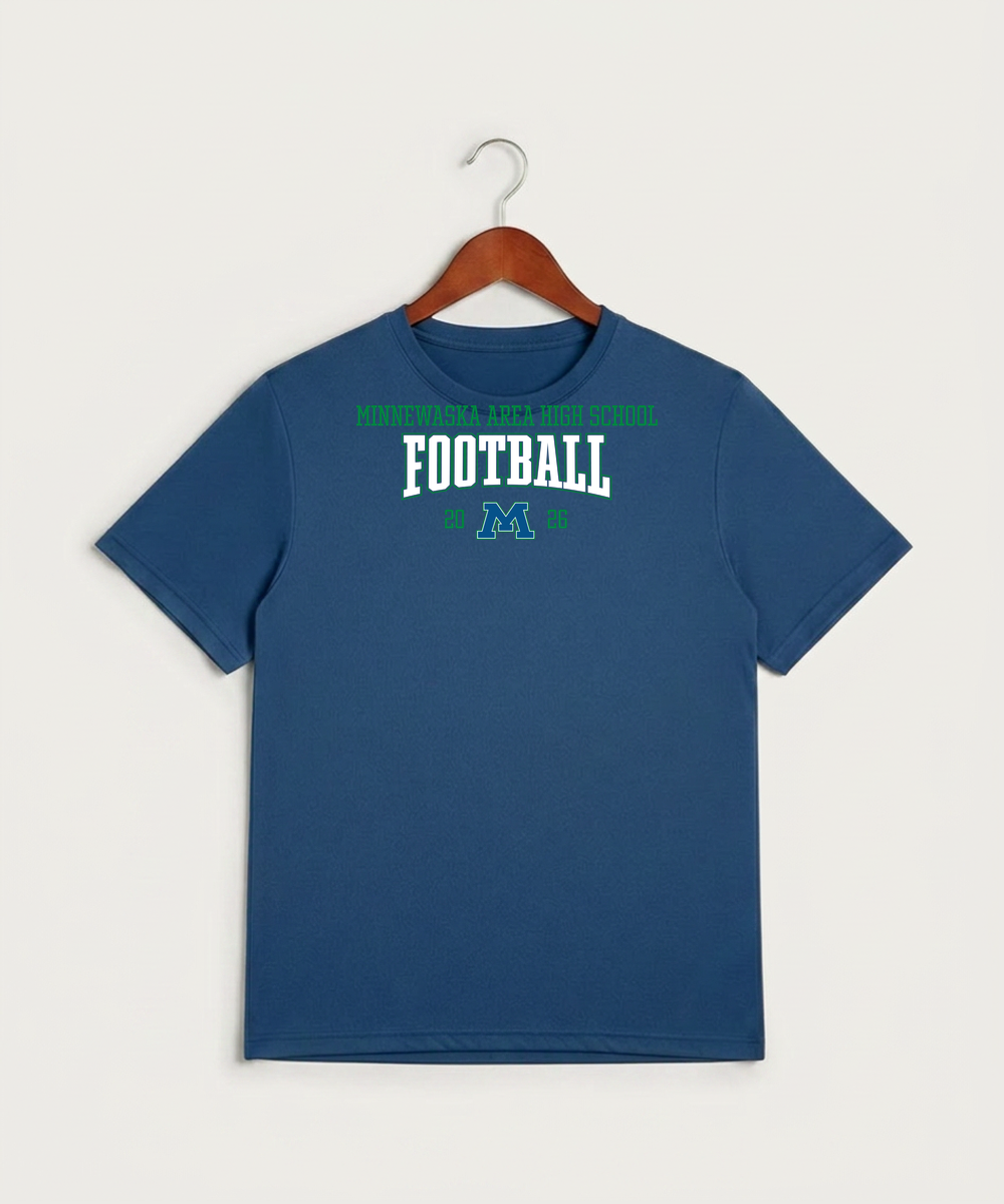Minnewaska Area High School Football (Boys) - True Royal Heather Sport-Tek PosiCharge Competitor Tee. ST350