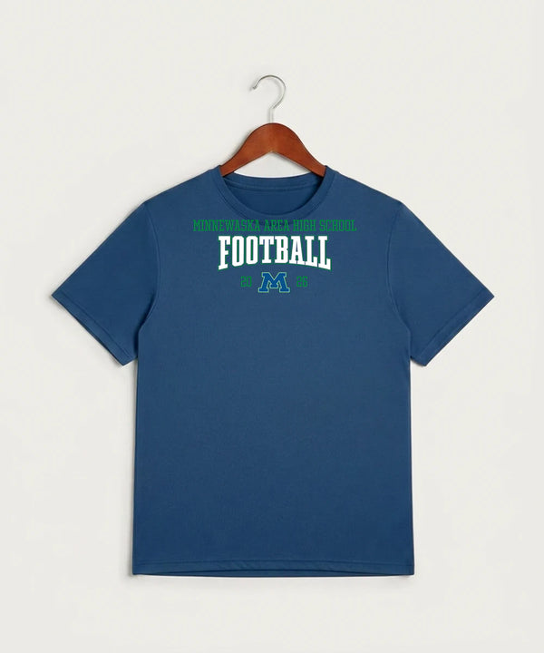 Minnewaska Area High School Football (Boys) - True Royal Heather Sport-Tek PosiCharge Competitor Tee. ST350